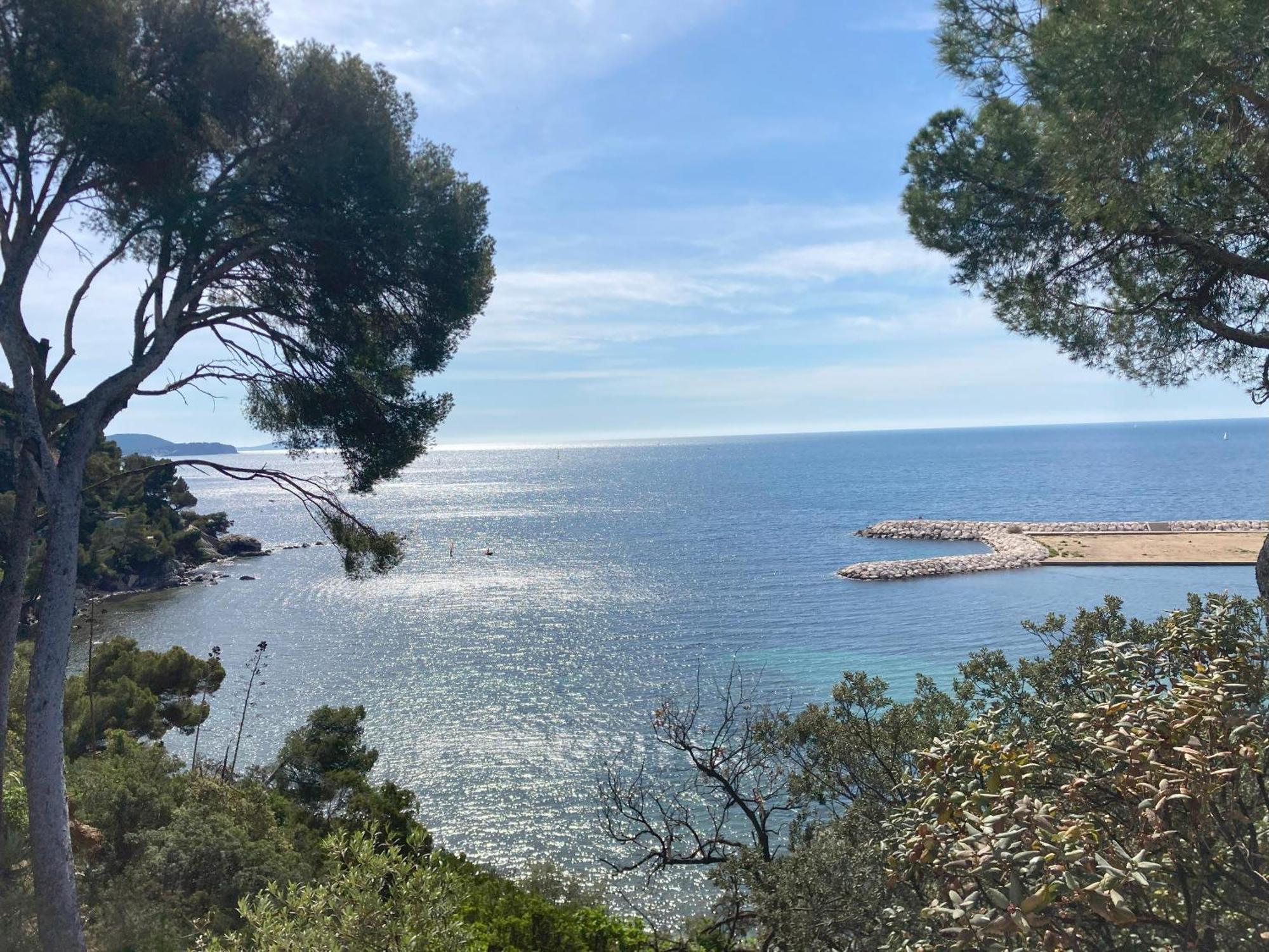 Haut De Villa Avec Terrasse Privative Jardin Et Parking Tout Pres Des Plages 土伦 外观 照片