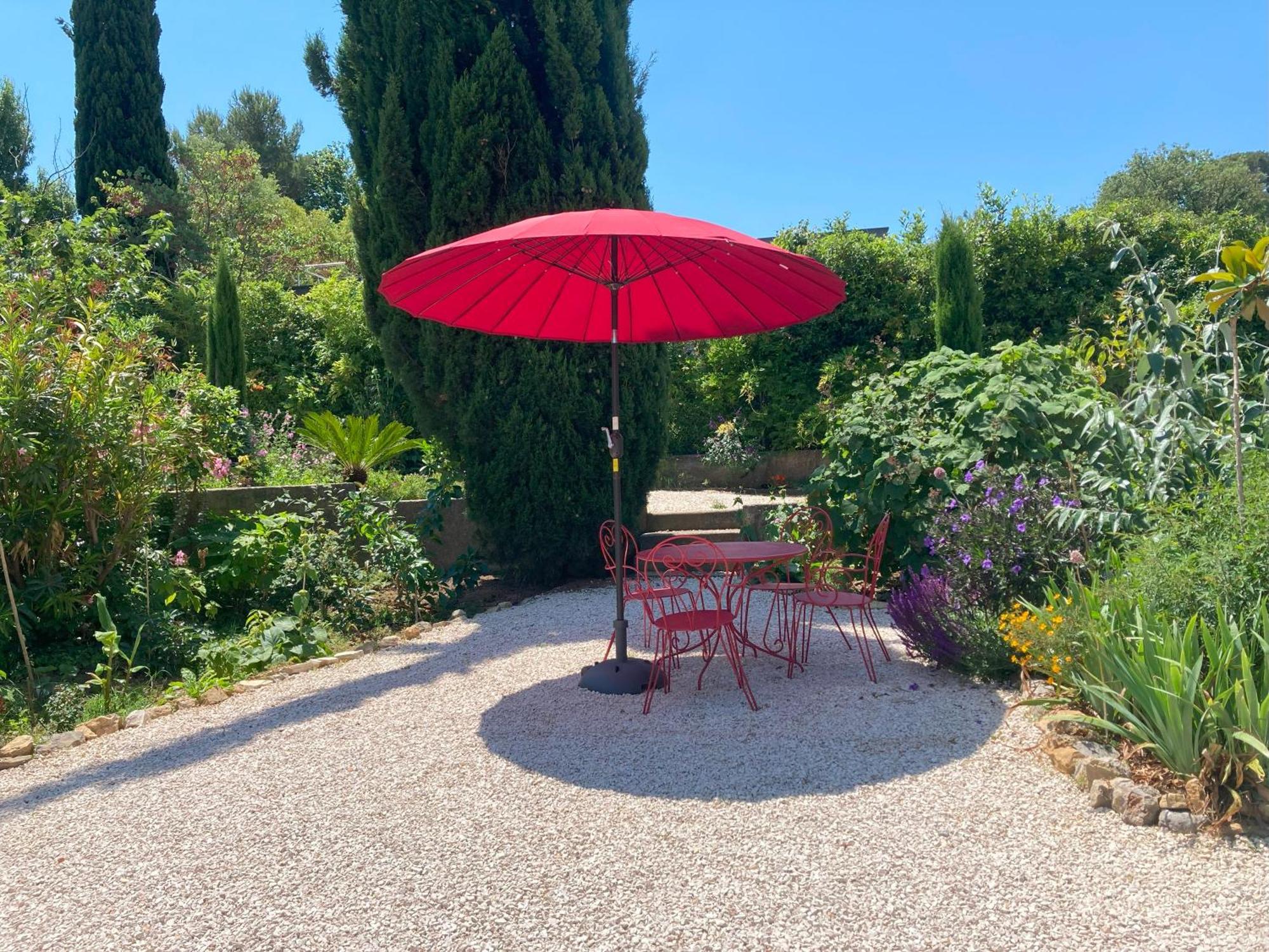 Haut De Villa Avec Terrasse Privative Jardin Et Parking Tout Pres Des Plages 土伦 外观 照片
